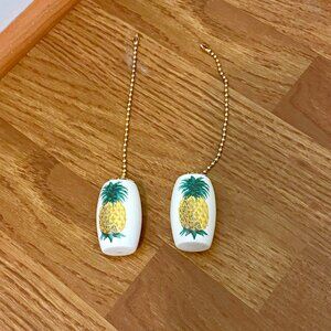 Pineapple Ceiling Fan Pulls - Set of 2